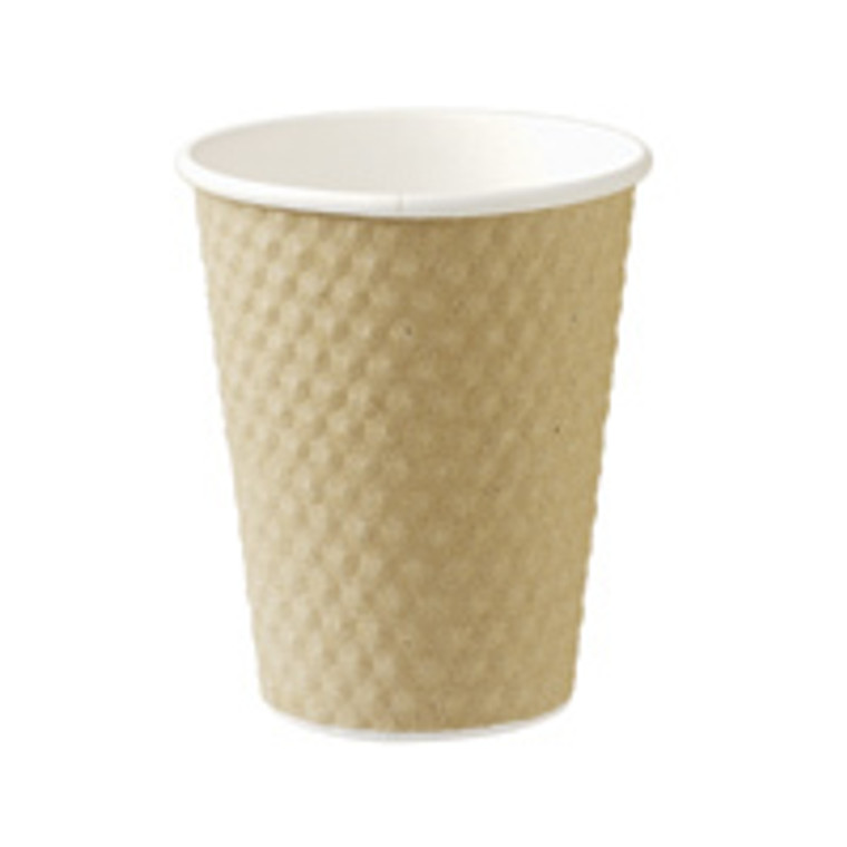 DIMPLE CUP 8OZ BROWN 20XPK25