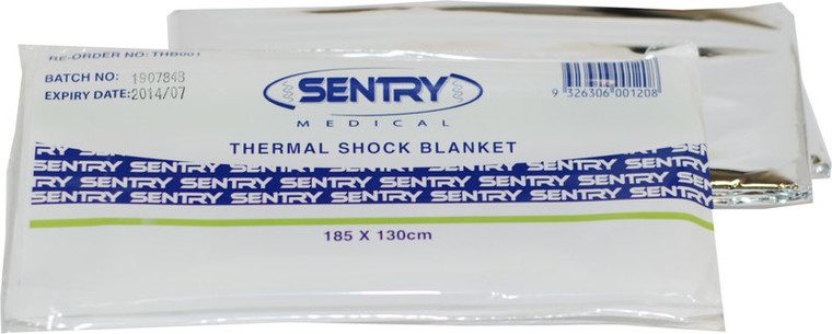 SILVER THERMAL ACCIDENT BLANKET 130CM X 185CM