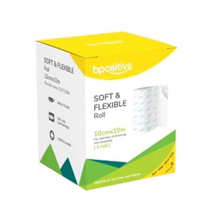 SOFT & FLEXABLE FIXATION ROLL 10CM X 10M - BPOSITIVE