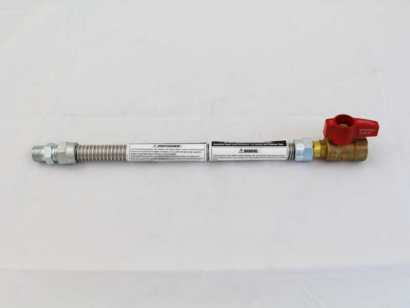 Napoleon 12″ Stainless Steel Gas Flex Connector & Shut Off (FC-12)