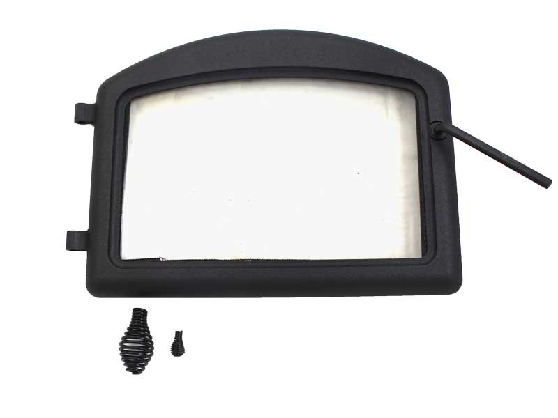 Napoleon Metallic Black Standard Arch Cast Iron Door w/Glass (H222M)