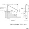 Inter-Fab 4 Bend Stair Rail w/ Brace (D4BD049)