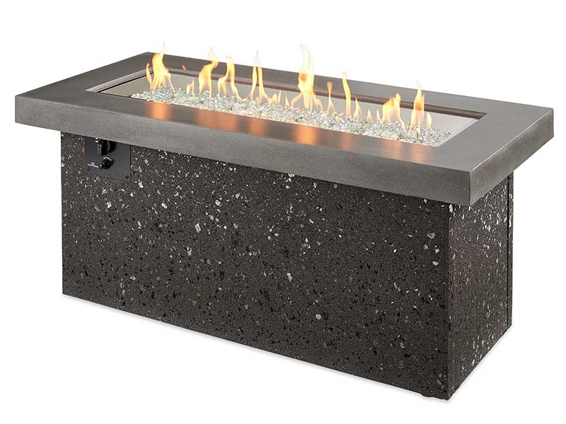 Key Largo Crystal Fire Pit with Midnight Mist Supercast Top and