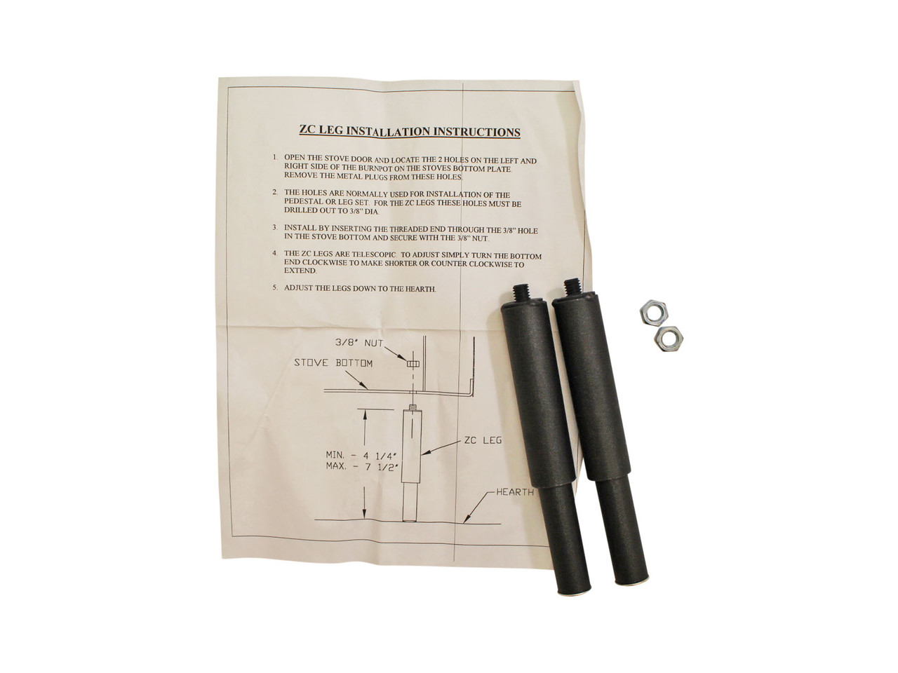 Breckwell ZC Legs - Set of 2 - A-ZCLEGS