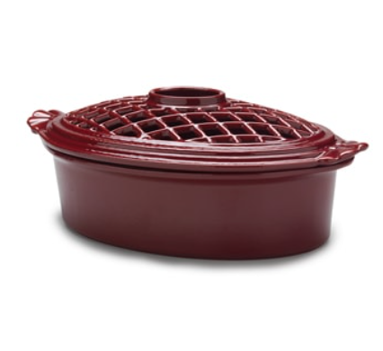 新品未使用★bushdebrunt tummy 鍋　BK brunt Vermont Castings Cast Iron Steamer - Majolica Brown - 0000791