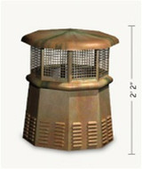 European Copper Pawn Chimney Pot (PAWN-TC)