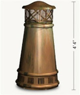 European Copper Bishop Chimney Pot - (BISHOP-I-TC)
