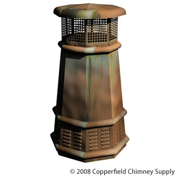 European Copper Chimney Pot - (QUEEN)