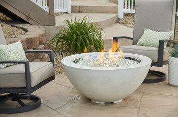 White Cove 30" Gas Fire Pit Bowl - Manual Ignition (CV-30WT)