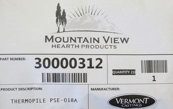 Vermont Castings Thermopile PSE-018A (SRV30000312)