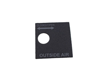 Quadra-Fire Oustide Air Label (SRV433-3870)