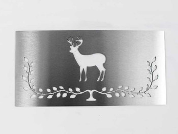Harman 12 x 6 Brushed Stainless Steel Plate - Deer (1-00-06732-2)