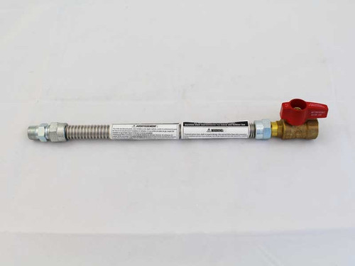 Napoleon 12″ Stainless Steel Gas Flex Connector & Shut Off (FC-12)