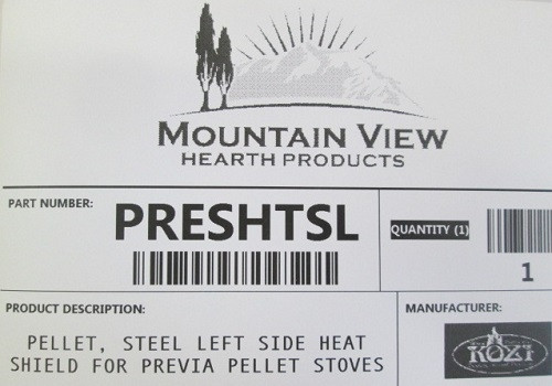 Kozi Previa Steel Left Side Heat Shield (PRESHTSL)