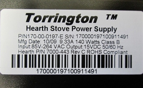 Quadra-Fire & Heatilator Eco-Choice Power Supply Assembly (SRV7000-443)