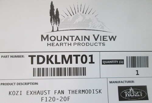 Kozi Fan Thermodisc F120-20F (TDKLMT01)