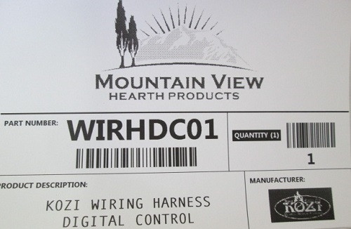 Kozi Digital Control Wiring Harness (WIRHDC01)