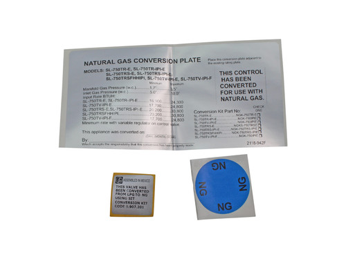 Heat N Glo SL-750TRS-E Conversion Kit - NG (NGKS-750TRSE)