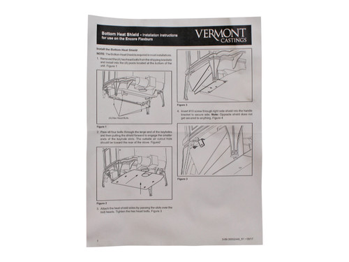 Vermont Castings Encore 1450 Bottom Heat Shield (30002446)