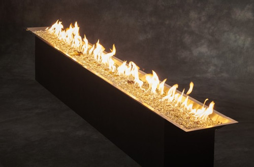 12" X 24" Rectangular Stainless Steel Gas Burner Package (CFP1224DSING)