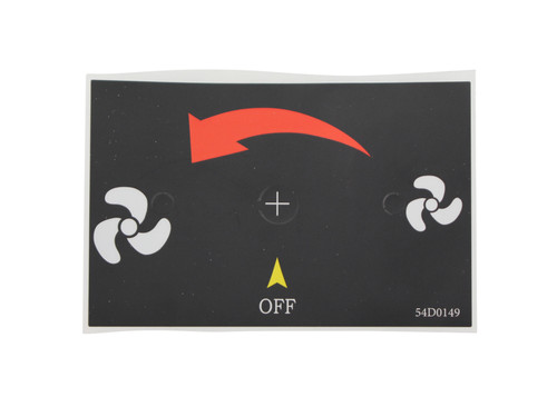 HHT Speed Control Decal (54D0149)
