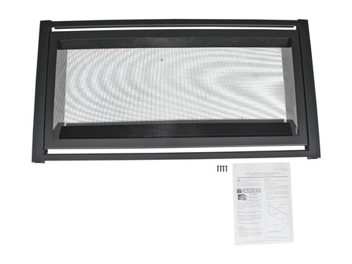 Heat N Glo, Heatilator and Majestic Clean Face Trim - Black (CFTF-36-BK)