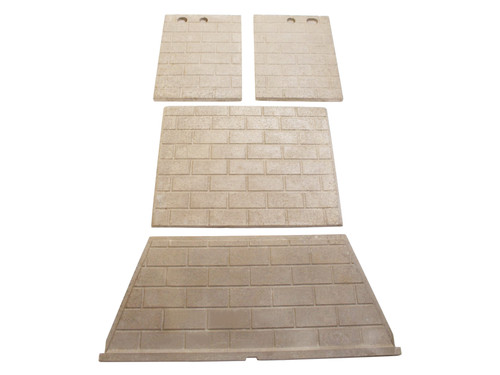 Astria & Superior 42" White Traditional Refractory Set (F4845) Astria & Superior 42" White Traditional Refractory Set (F4845)