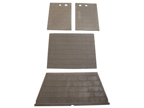 Astria & Superior 42" White Traditional Refractory Set (F4845)