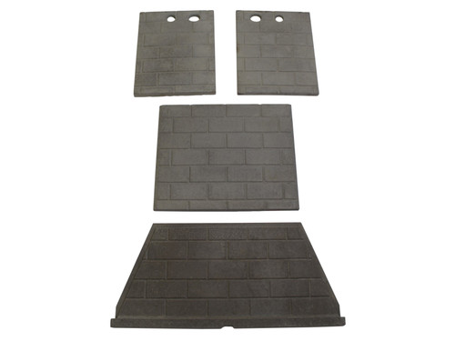 IHP 36" White Stacked Refractory Kit (F4843)