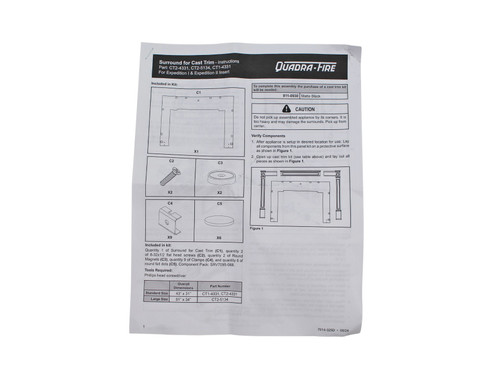 Quadra-Fire Expedition-I & Expedition-II Component Pack (SRV7095-068)