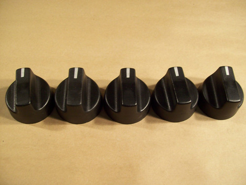 Enviro Bistro 4500 Black Plastic Knobs - Set of 5 (EB-4561)