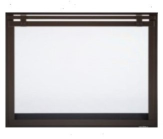 Heat N Glo Loft Barn Door Overlap Front with ClearVue Mesh - New Bronze (LOFT-6-NB)