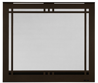 Majestic Contemporary Rectangular Decorative Front - Black (CRD36BK)