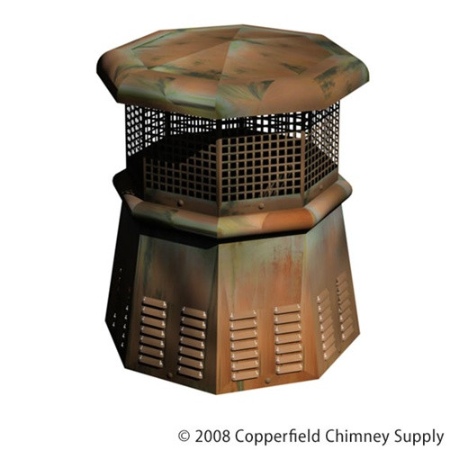 European Copper Pawn Chimney Pot (PAWN-TC)