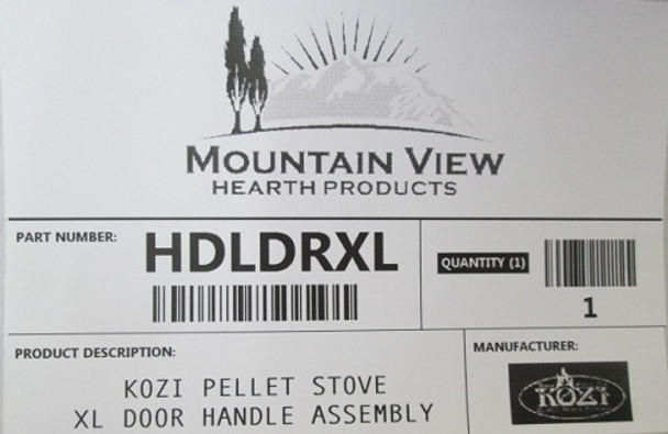 Kozi Model 100 XL Door Handle Assembly (HDLDRXL)