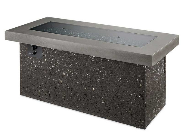 Key Largo Crystal Fire Pit with Midnight Mist Supercast Top and Grey Tereno Base (KL-1242-MM)