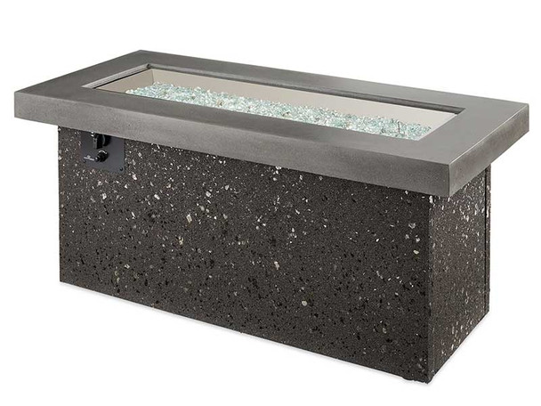 Key Largo Crystal Fire Pit with Midnight Mist Supercast Top and Grey Tereno Base (KL-1242-MM)