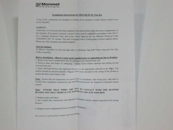 Aftermarket Monessen Blower Kit (MFK-BLDV-SC)