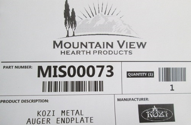 Kozi Metal Auger Endplate (MIS00073)