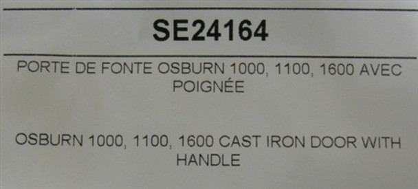 Osburn 1100 & 1600 Cast Iron Door With Handle (SE24164)