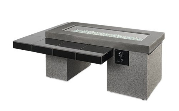 Uptown Black Linear Gas Fire Pit Table (UPT-1242)