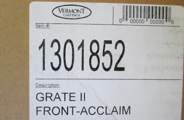 Resolute Acclaim 0041 & 2490 Front Grate - Stationary (1301852A)