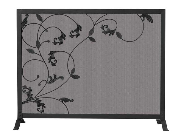 Black Screen Flowing Leaf Design (6560SH) 