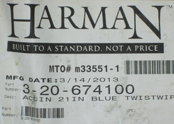Harman Accentra Insert 21" Blue Twist Wire (3-20-674100)