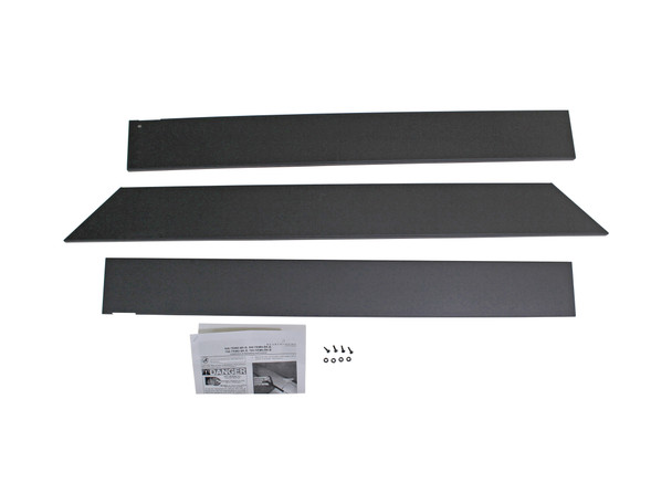 Heat N Glo Slim Line Series 3 Sided Trim Kit - Black (750-TRIM3-BK-B)