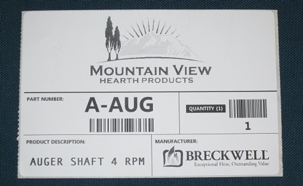 Breckwell Auger Shaft 4 RPM - 10" Long (A-AUG)