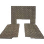 Kingsman & Marquis 3 Piece Refractory Fiber Brick Liner - Herringbone (HB36RLH)