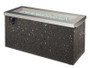 Key Largo Crystal Fire Pit with Stainless Steel Top and Grey Tereneo Base (KL-1242-SS)