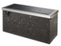 Key Largo Crystal Fire Pit with Stainless Steel Top and Grey Tereneo Base (KL-1242-SS)