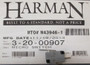 Harman Micro Switch (3-20-00907)